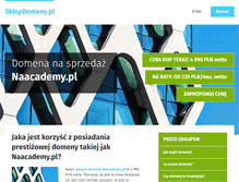 Tablet Screenshot of naacademy.pl